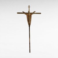 Vintage Metal Crucifix Wall Hanging - Religious Home Decor - Wall Cross - 10 Inch