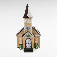Vintage Dept 56 Sleepy Hollow Church - New England Village #5955-2 - Lighted Porcelain Christmas Village