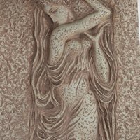 Pair of Vintage Z. Danjell Creations Greek Goddesses Wall Plaques - Classical Art - Wall Decor -Textured Relief