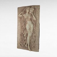 Pair of Vintage Z. Danjell Creations Greek Goddesses Wall Plaques - Classical Art - Wall Decor -Textured Relief