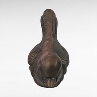 Vintage Metal Bird Figurine, Brass Bird Sculpture, Decorative Bird Statue, Paperweight, Desk Decor, Mid-Century Modern Style