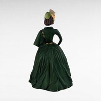 1992 Dave Grossman "Gone with the Wind" Scarlett O'Hara Figurine - Green Gown -  8 1/2 Inches Tall