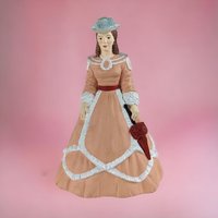 Vintage Dave Grossman Gone with the Wind Suellen O'Hara Figurine | 7.5 Inch Porcelain Collectible | Southern Belle Decor | 1990s