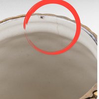 Imperfect Vintage Ceramic Vase with Hands, Unique Figural Vase, White and Gold Vase, Floral Decor, 7.25" Tall