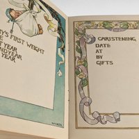 Antique Baby's Record Book, M.L. Parker Co., Baby Journal, Victorian Baby Book, Edwardian Baby Keepsake, Gift for New Parents