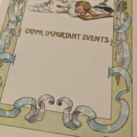 Antique Baby's Record Book, M.L. Parker Co., Baby Journal, Victorian Baby Book, Edwardian Baby Keepsake, Gift for New Parents