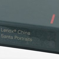 Vintage Lenox Portrait Series Santa Ornament | Santa with Garland | Porcelain Christmas Ornament | Collectible Lenox