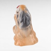 Vintage Ceramic Dog Bank, Shih Tzu Figurine, Doggy Coin Bank, Ceramic Dog, Collectible Dog Figurine, Gift for Dog Lovers