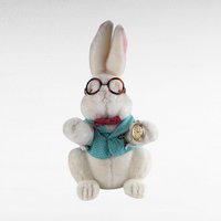 Vintage 1991 Target Alice in Wonderland White Rabbit Plush - 16" Stuffed Animal Collectible