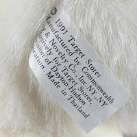 Vintage 1991 Target Alice in Wonderland White Rabbit Plush - 16" Stuffed Animal Collectible