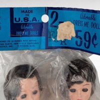 Vintage Adorable Dress Me Dolls, 8" Plastic Dolls, Movable Eyes & Parts, New in Package, Craft Supplies, DIY Doll Making