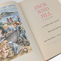 1956 Jack and Jill by Louisa May Alcott, Vintage Hardcover Book, Children's Literature, Illustrated by Ruth Ives