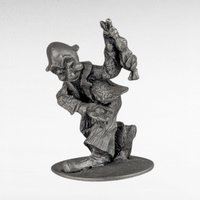 Vintage Pewter Clown Figurines Set, Metal Circus Clown Decor, Whimsical Clown Collection, Shelf Display
