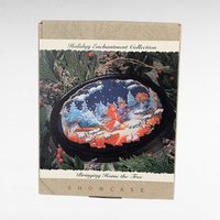 Vintage 1993 Hallmark Holiday Enchantment Ornaments - Set of 6 with Boxes - Christmas Decor