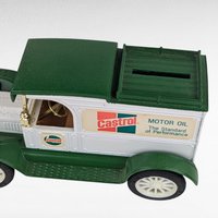 Vintage Oil Company Diecast Banks - Castrol & Polarine Model T Trucks - With Box