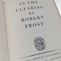 1962 Robert Frost In the Clearing Hardcover Book, First Edition Poetry Collectible Gift for Book Lovers