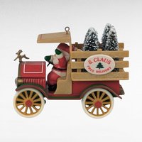 1984 Hallmark Keepsake Ornament Santa's Deliveries, Vintage Christmas Decor, Santa in Delivery Truck, Gift for Hallmark Collector