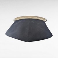Vintage Black Clutch Purse, Evening Bag, Classic Formal Handbag, Gift for Her No Strap, Fair Condition