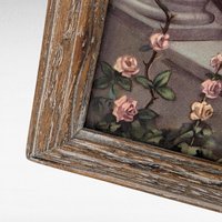 Vintage Framed Saint Anthony of Padua Print, Religious Art, Catholic Gift, Devotional Image, Framed Print, Wall Decor