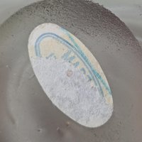 Vintage Glass Swirl Paperweight, Clear Glass Paperweight with White Swirl Design, Desk Accessory