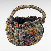 Vintage Set of 3 Matching Fabric Baskets, Floral Print Storage Baskets, Nesting Baskets, Home Decor, Gift Idea, Organization