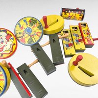 Vintage Metal Noisemakers, Party Favors, Children's Toys, Collectible Toys, Tin Noisemakers, Festive Decor, New Year's Eve, Birthday Party