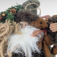 Vintage Santa Claus Figures, Set of 3, Christmas Decor, Hallmark Santa, Shelf Sitter, Collectible Santa, Holiday Decor