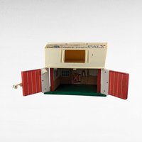 Vintage 1967 Fisher Price Play Family Farm Barn, Little People Barn, Toy Barn, Collectible Toy
