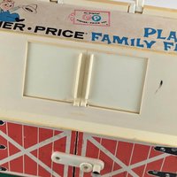 Vintage 1967 Fisher Price Play Family Farm Barn, Little People Barn, Toy Barn, Collectible Toy
