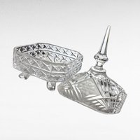 Vintage Crystal Candy Bowl with Lid.