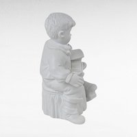 Vintage Dept 56 Christmas Presents Figurine Set, Boy with Train, Girl with Doll, Winter Silhouette, Holiday Decor, Christmas Gift