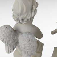 Vintage White Cherub Figurines, Musical Cherub Statues, Resin Cherub Decor, Angel Decor, Home Decor, Gift for Angel Lovers