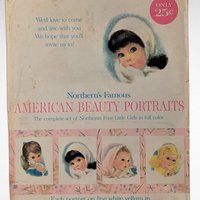 Vintage Northern's Beauty Portraits, Set of 4, 11x14", Pin-Up Art, Wall Art, Collectible Prints, Gift for Vintage Lovers