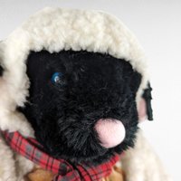 Vintage 1984 North American Bear Co. Curly McFleece Lamb Plush | Stuffed Animal | Retro Toy | 80s Toy