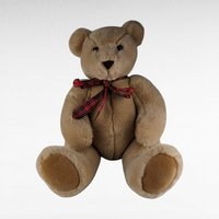 Vintage Tan Polar Puff Teddy Bear | 18-inch Plush Bear | Movable Limbs | Collectible Toy