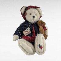 Vintage Boyds Bears Starr B. Bearyproud with Sparkle | Plush Bear with Cub | Collectible Bear | Patriotic Bear