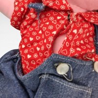 Handmade Raggedy Plush Doll Pair - Vintage 18" Dolls - Unique Gift for Collectors