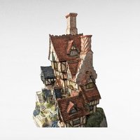 1994 David Winter Quindene Manor, Signed Cottage, Collectible Figurine, English Village, Gift for Collectors