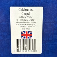 1994 David Winter Celebration Chapel, Collectible Village House, English Cottage, Wedding Gift