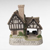 1993 David Winter The Church & Vestry Cottage, Collectible English Village, Miniature House, Gift for Collectors