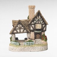 1993 David Winter The Church & Vestry Cottage, Collectible English Village, Miniature House, Gift for Collectors