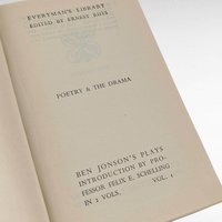 1946 Everyman's Library Ben Jonson Plays Vol. 1, English Drama, Gift for Scholar, Hardcover