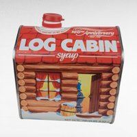 Vintage Towle's Log Cabin Syrup Tins, 1979 Tin Bank & 100th Anniversary Tin, Collectible Tins, Vintage Kitchen Decor, Gift for Collector