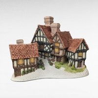 1981 David Winter Cottage "Stratford House" | with COA and Original Box | Vintage Collectible