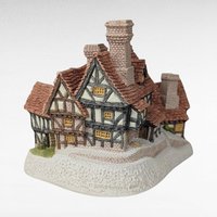 1981 David Winter Cottage "Stratford House" | with COA and Original Box | Vintage Collectible