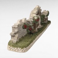1994 David Winter Cottages "The Castle Wall" | Vintage Collectible | Architectural Figurine