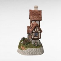 1993 David Winter Cottage "The Quack's Cottage" | with COA and Original Box | Vintage Collectible