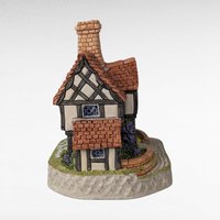 1993 David Winter Cottage "The Rectory" | with COA and Original Box | Vintage Collectible
