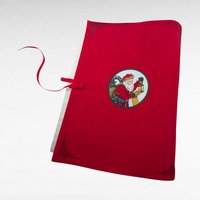 Vintage Father Christmas Legend of Santa Cloth Book, Handmade Holiday Decor, Christmas Story Book, Gift for Children
