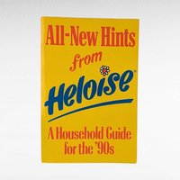 1989 All New Hints from Heloise Book, Vintage Household Guide for 90s Home, Softcover Cookbook, Retro Home Tips Book, Gift for Homemakers